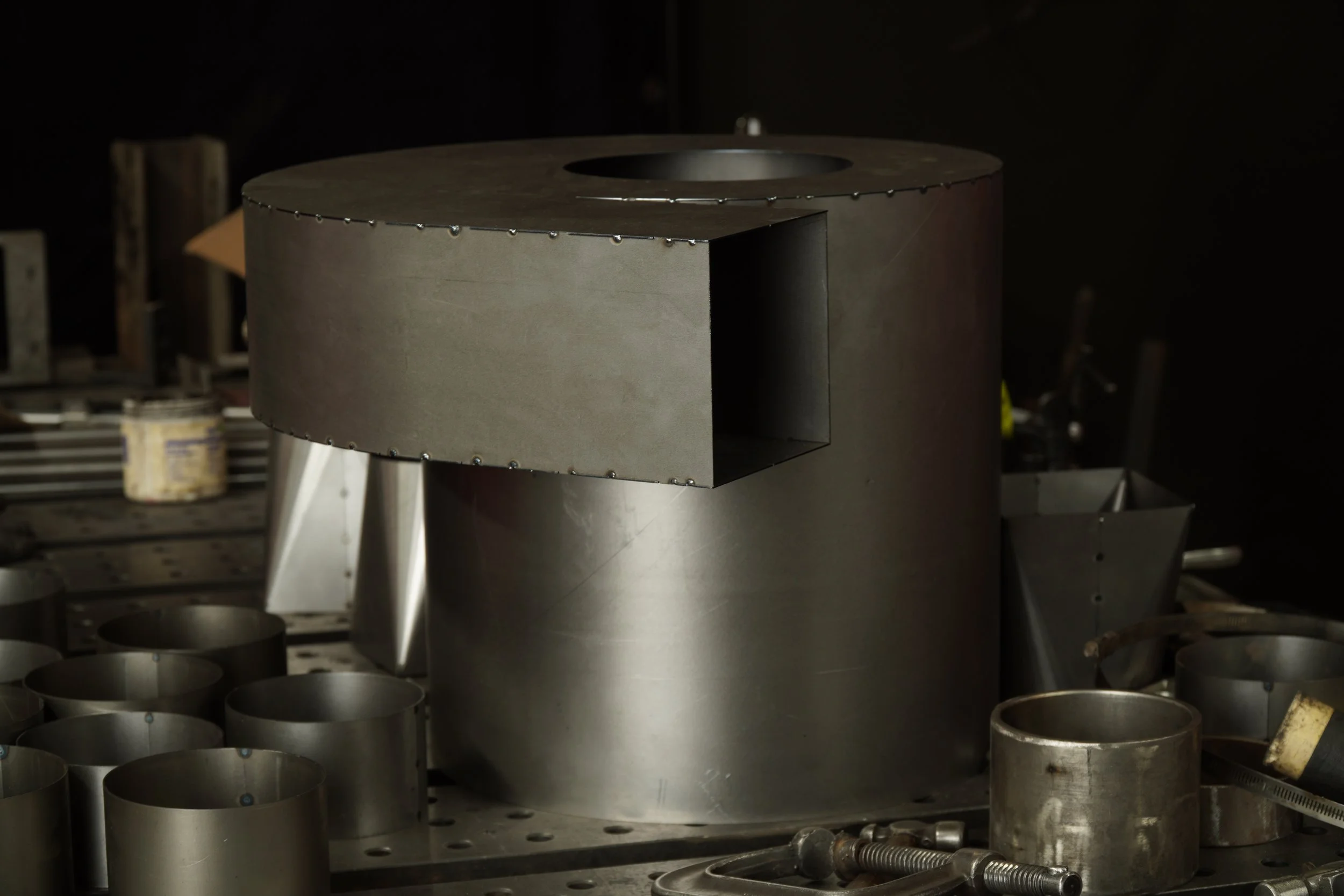 a tack welded sheet metal assembly